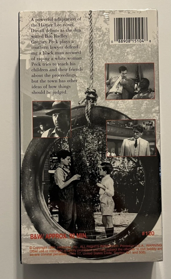 To Kill a Mockingbird VHS (1994) Black & White SEALED Jamboree Inc Video - Image 3 of 3