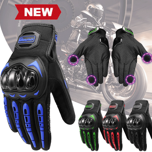 Motorcycle Gloves for Men Women Full Finger Touchscreen Motorbike Riding Gloves - Picture 2 of 17