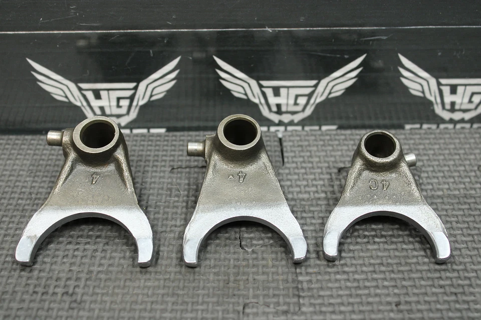 1996 HONDA 92-96 CR250R OEM ТРАНСМИССИЯ ДВИГАТЕЛЯ TRANNY ШЕСТЕРНИ ПЕРЕКЛЮЧЕНИЕ ПЕРЕДАЧ ВИЛКИ - Изображение 4 из 4