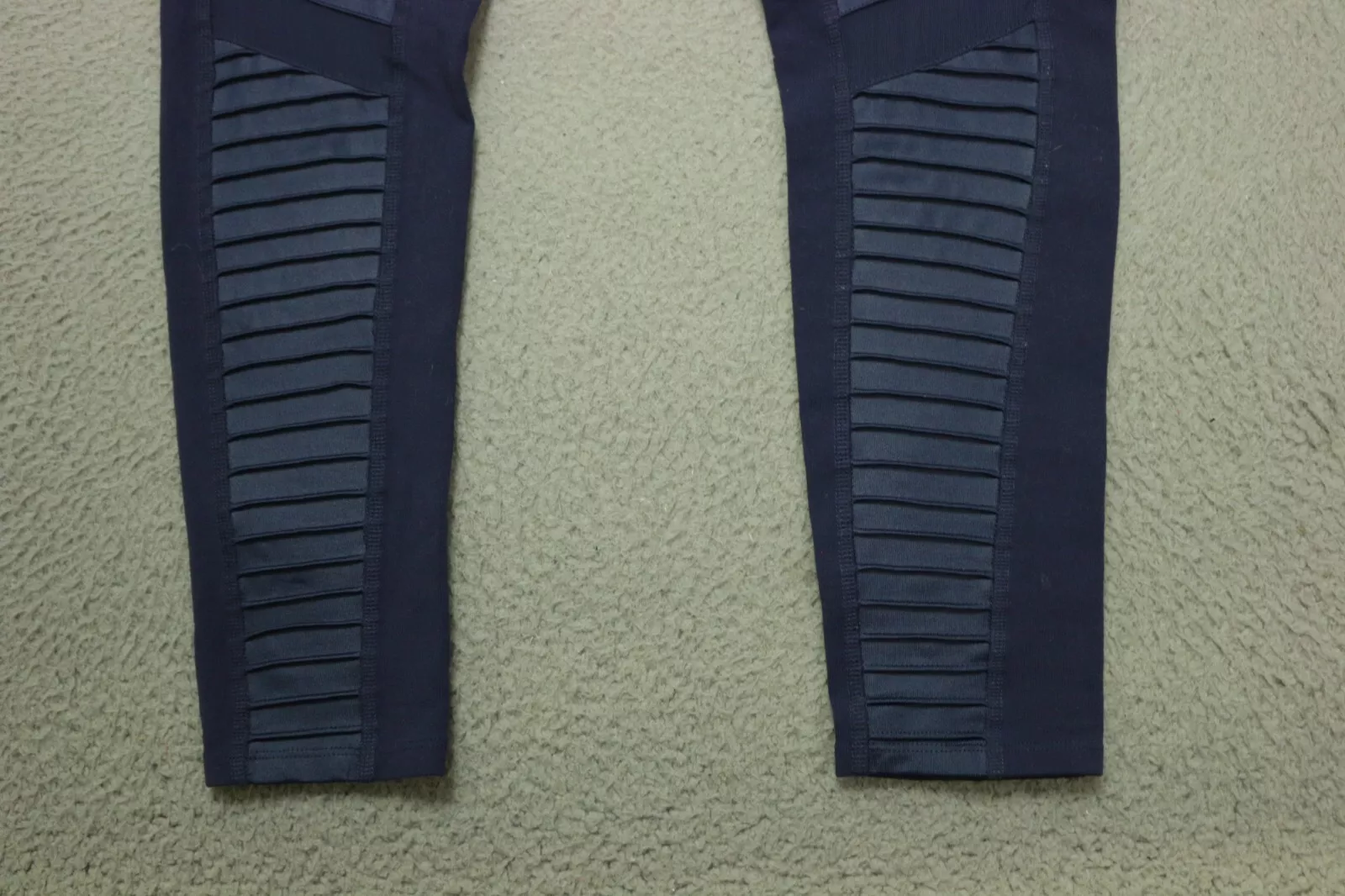 alo-yoga moto nylon stretch elastic waist pull on leggings