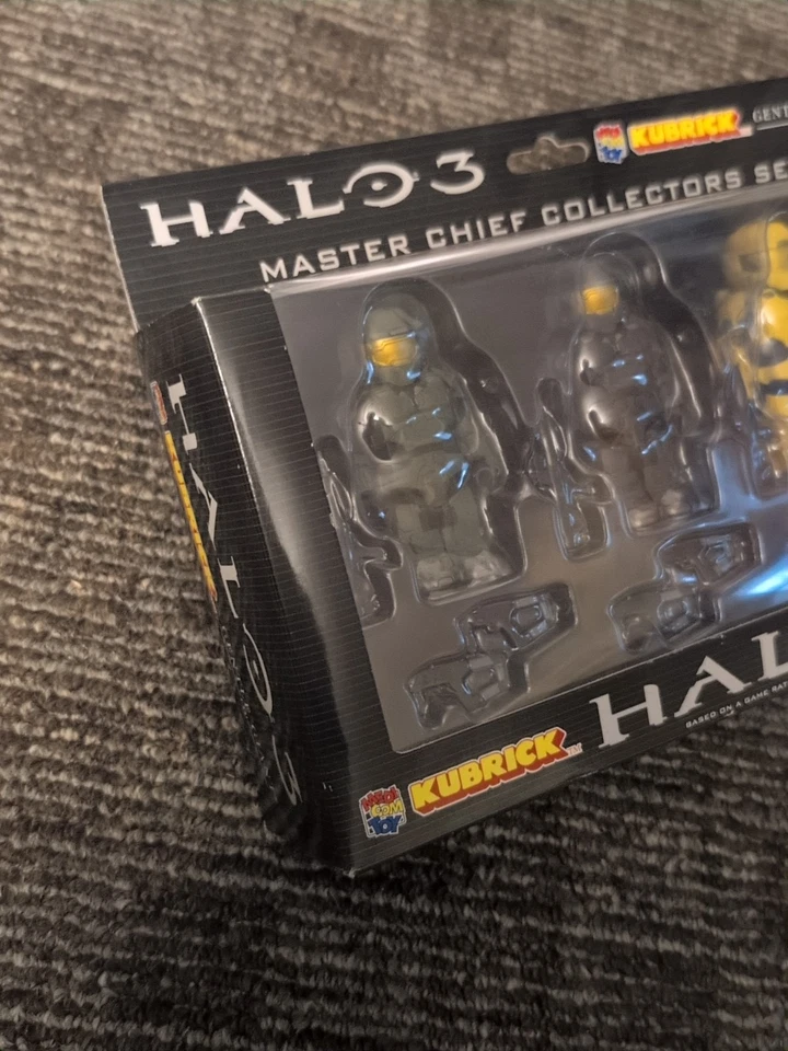 2008 Kubrick Toys Medicom Halo 3 Master Chief Spartan 3” Figure Set 4 Figures - Image 3 of 4