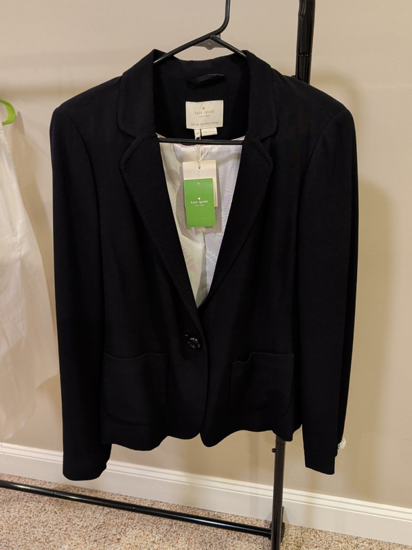 Women's Black Polyester Kate Spade Jacket 12