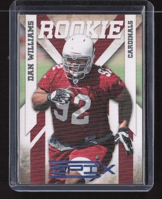 2010 Panini Epix #121 Dan Williams Platinum #/50 Rookie