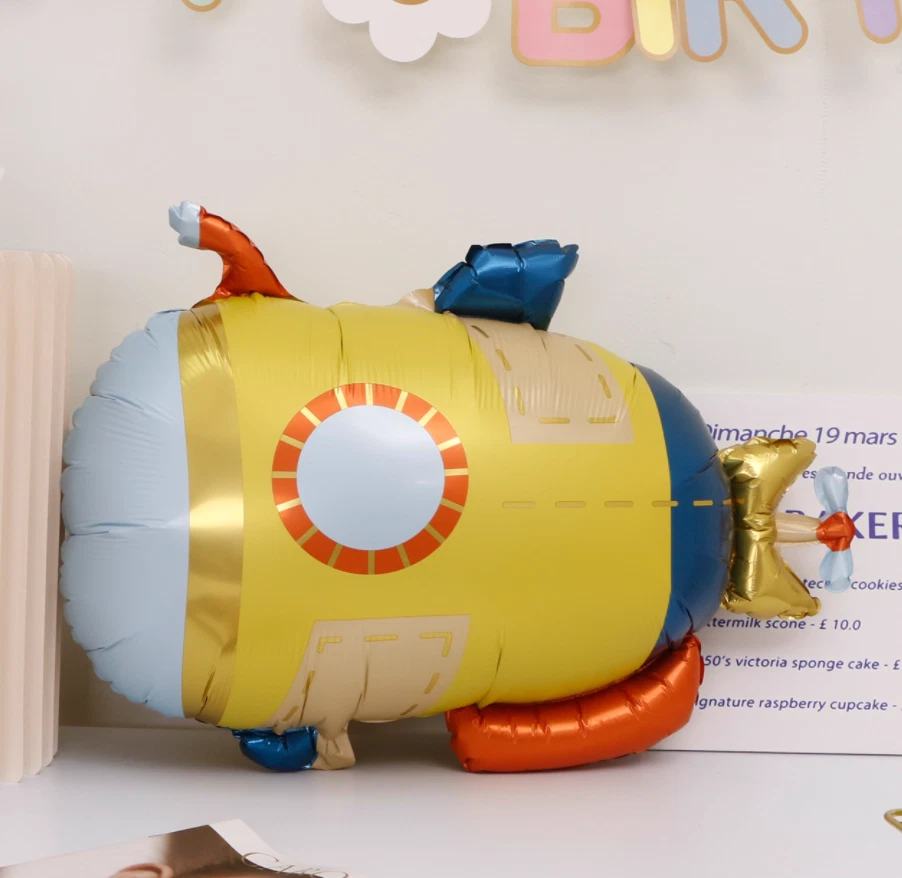 Globo submarino decoración fiesta cumpleaños helio/aire auto sellado enorme Foto 4 de 4