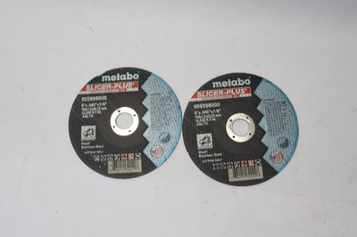 (2-Pk) Metabo Slicer-Plus Heavy Duty Cutting Wheel Stainless Steel 6'' 65598000