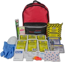 Ready America 70180 72 Hour Emergency Kit, 1-Person, 3-Day Backpack, Includes Fi