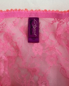 Agent Provocateur Pink Red Slip Set thong panty and babydoll dress XS/S
