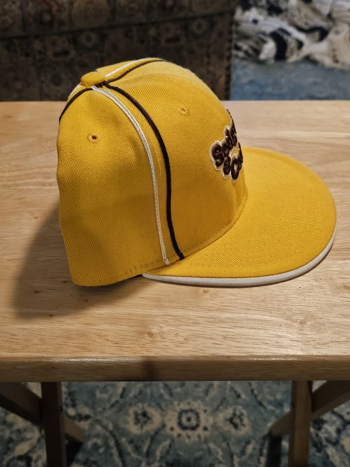 Sedgwick & Cedar Fitted Hat Size 8 Yellow Brown Next Level Streetwear Cap VG Foto 4 de 4