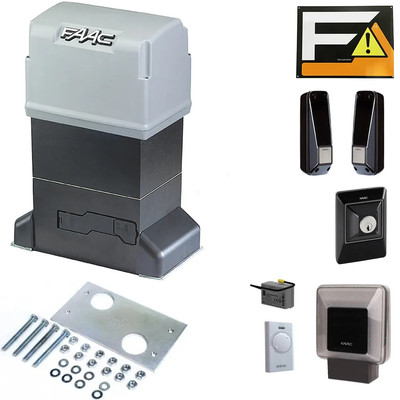 Komplettes Set Schwerer Schiebetor FAAC KIT 844 109925 Motor 1800Kg Öl