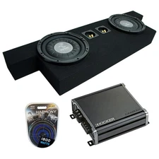 2004-2012 Chevy Colorado Crew Cab Truck Harmony F104 Dual 10" Sub Box & CXA800.1