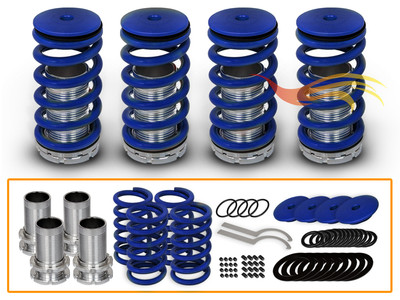 #ad BCP BLUE 1990 2002 Honda Accord Lowering Coilover Coil Springs Kit $99.99
