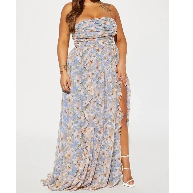 sachin and babi light blue dress Women's Chiffon Maxi Dresses main image 1