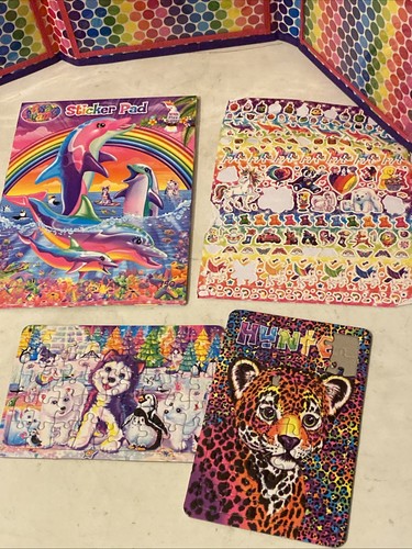 2016 Lisa Frank Unicorn Trifold Portfolio School Binder Folder 10x13 - Picture 4 of 5
