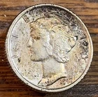 1917 Mercury Dime Nice Original Very Choice AU CHRC