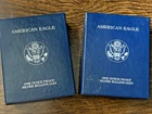 Lot Of 2 Proof US Mint American Eagle Silver $1 Coins, 2001W + 2002W