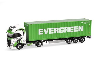 Herpa 1:87 319942 Iveco S-Way LNG 40ft. Container-Sattelzug ''Rapstrucks'' NEU OVP