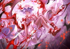 Anime girls remilia scarlet touhou short hair dress Custom Gaming Mat Desk