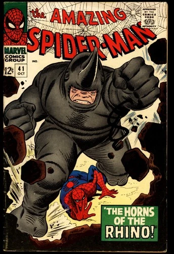 Amazing Spider-Man #41 Marvel 1966 (FN-) 1st App. of the Rhino! L@@K!