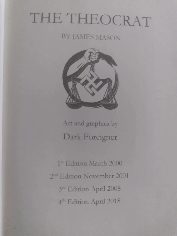 THE THEOCRAT by James Mason (4th Edition, EXTREMELY RARE! OOP!) BRAND NEW! - Image 4 of 4