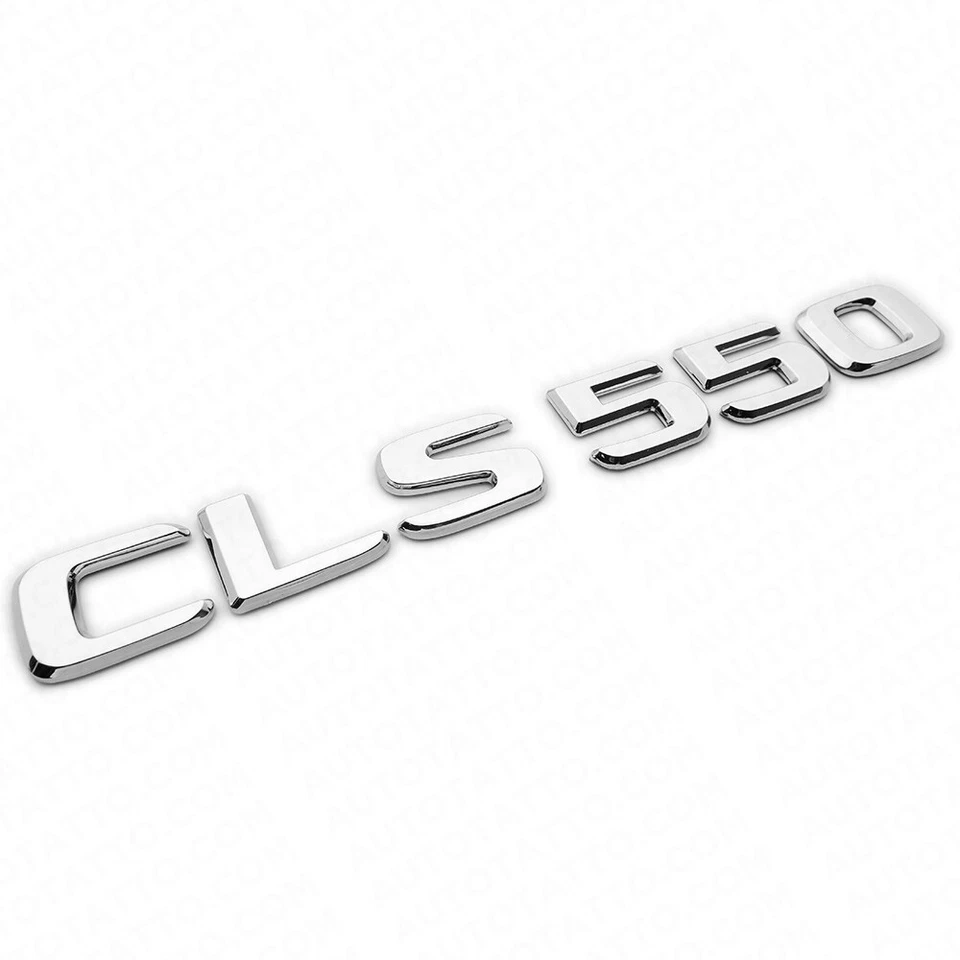 17+ Benz CLS 550 Emblem Trunk Lid Letter Nameplate Badge Decorate AMG OEM Chrome — 第 2/4 张图片