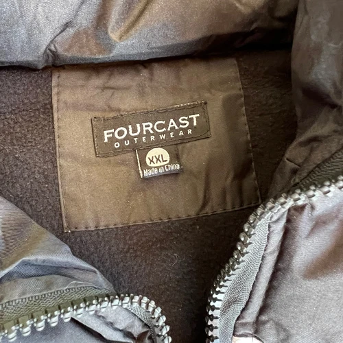 Puffer Vest Mens 2XL XXL Fourcast Black Gray NWT Winter Gorpcore Outdoors Hiking image 3