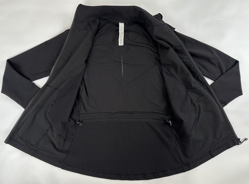 Lululemon Athletica Sunshine Salutation Jacket Sweat Wicking Black Womens Size 6 - Picture 5 of 13