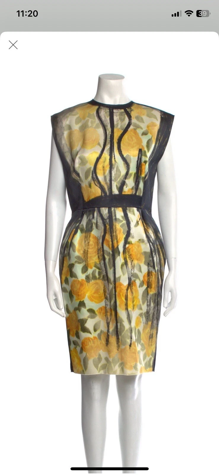 Lanvin — Lanvin Vintage Sheath Dress Printed Size S