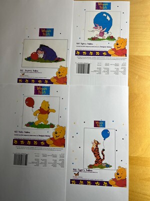 B13-B16 Winnie Puuh und Freunde Luftballons Kreuzstich MUSTER (keine Sets)