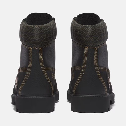 Timberland Heritage TB0A28MBEQ4 Stivali Uomo Pelle Nero 6 Pollici Stringati Impermeabili - Foto 14 di 88