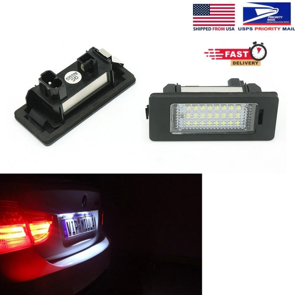 Car LED License Plate Light For BMW E90 E92 E39 E60 E61 E5 E70 3/4