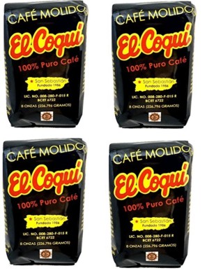 PUERTO RICAN COFFEE- ''CAFE EL COQUI'' - 8 OZ BAG - Lot of 4 Bags