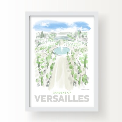 Gärten von Versailles Kunstdruck Poster