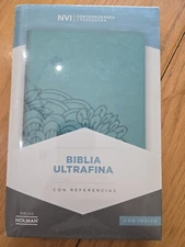 NVI Biblia Ultrafina, Aqua Símil Piel by B&H Español Editorial Staff (2019,...
