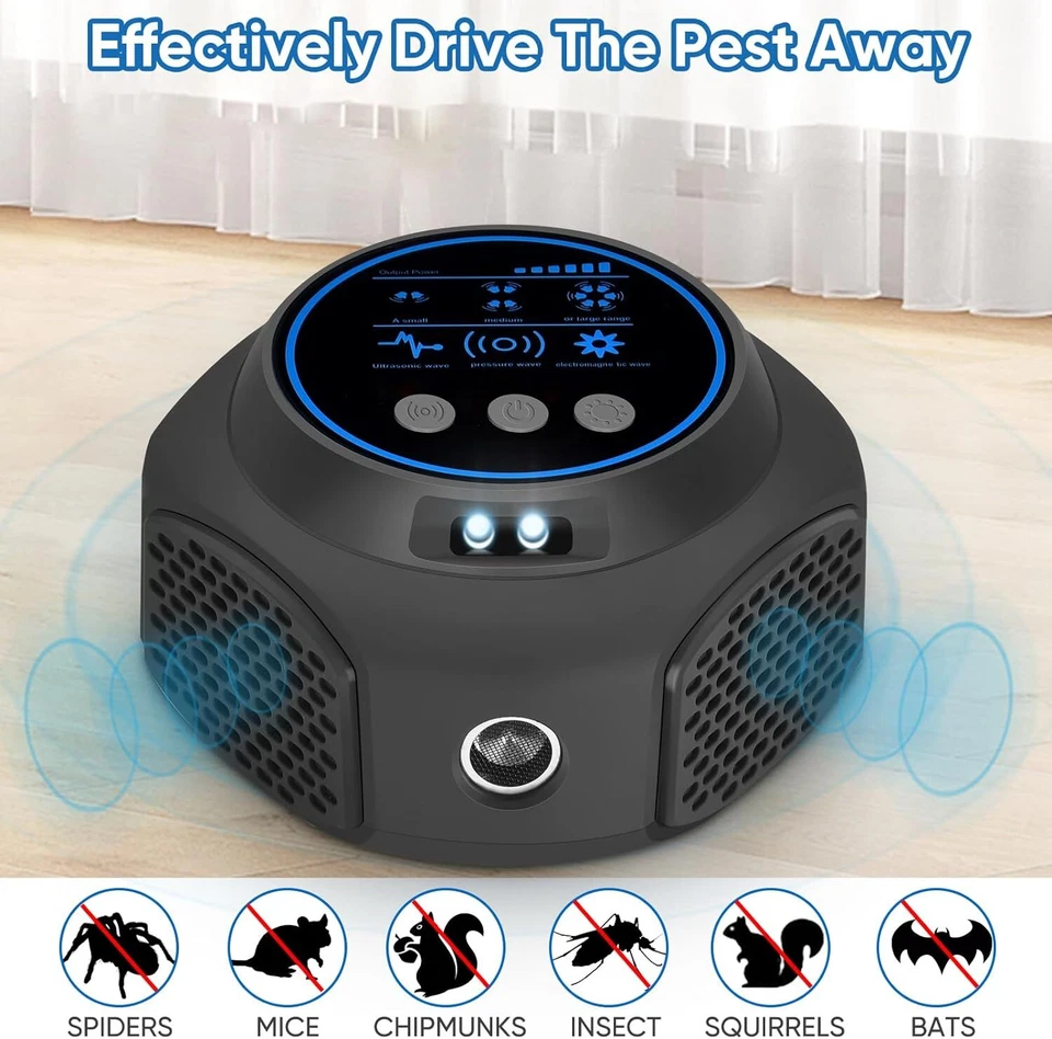 4x 2025 Rodent Repellent Mouse Repellent Indoor Ultrasonic Pest Repeller Plug in - Image 4 of 4