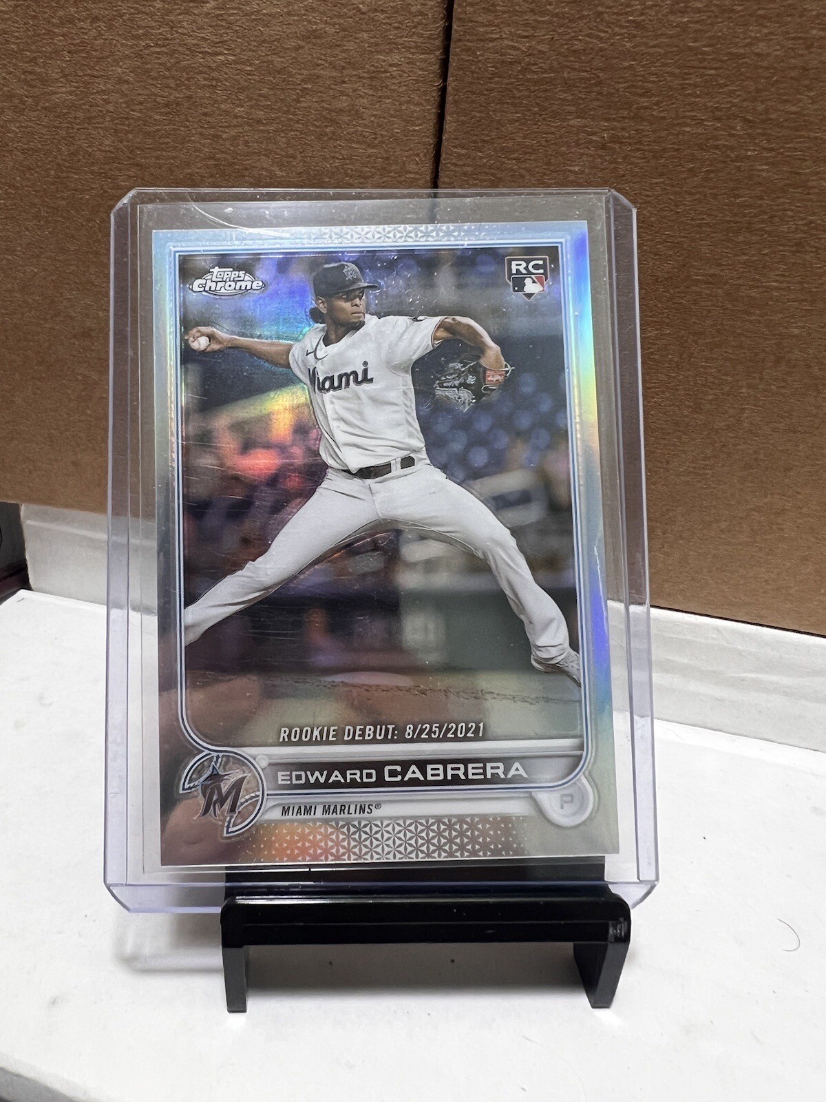 EDWARD CABRERA #/299 REFRACTOR 2022 Topps Chrome Update #USC87 ROOKIE RC Marlins