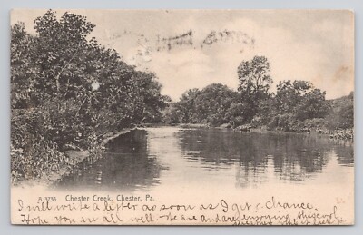 Chester Creek Chester Pennsylvania 1908 Postcard