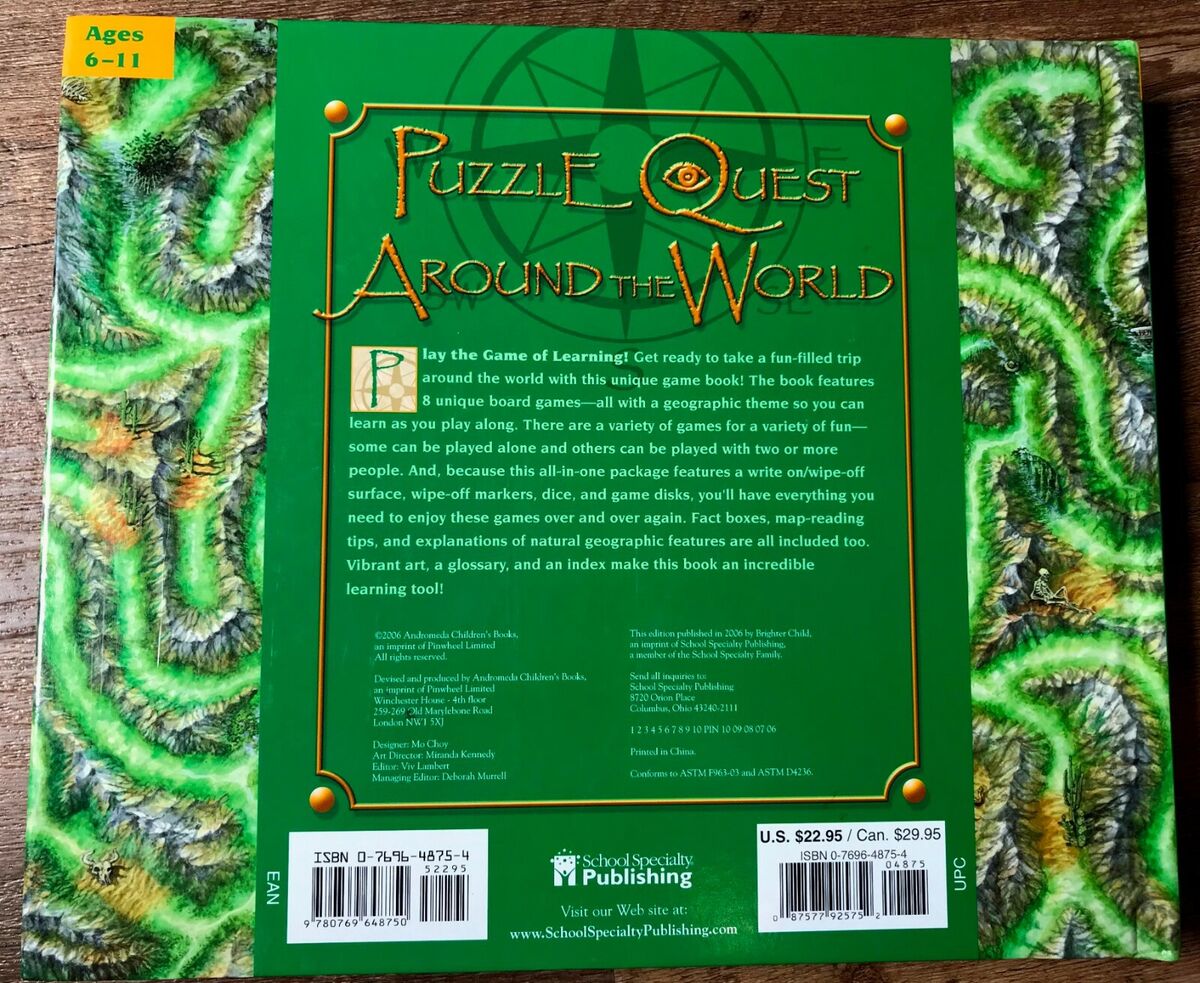 Puzzle Quest Through History by Clint Twist 2006, Board Book