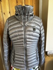 Blauer Silver Padded (n5)jacket Size Xl Ladies 90% Duck Down