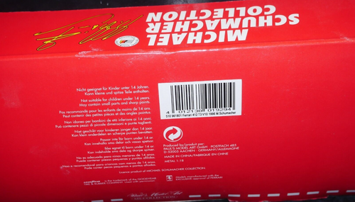 1996 Michael Schumacher Ferrari 412T3 Low Nose 1:18 FULL Livery REPAIRED! - Picture 8 of 8