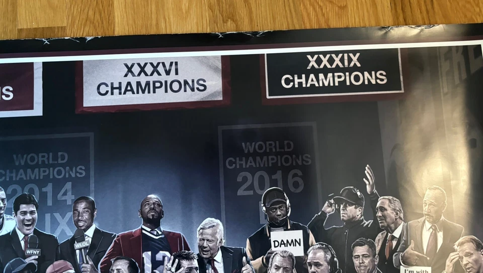 Póster deflategate de los New England Patriots Tom Brady “The Last Laugh” Foto 4 de 4