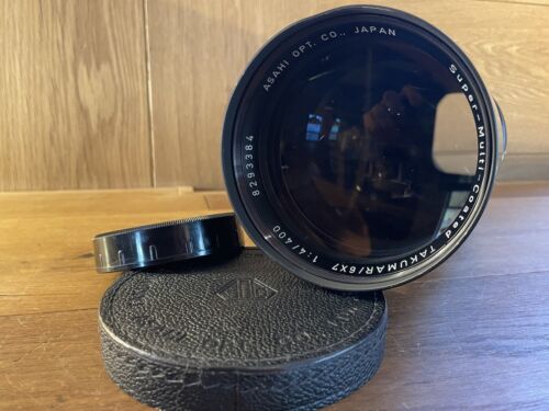 *Exc+5* Pentax SMC Takumar 6x7 400mm F/4 Telephoto Lens for 6x7 67 67II From JPN - Picture 1 of 11