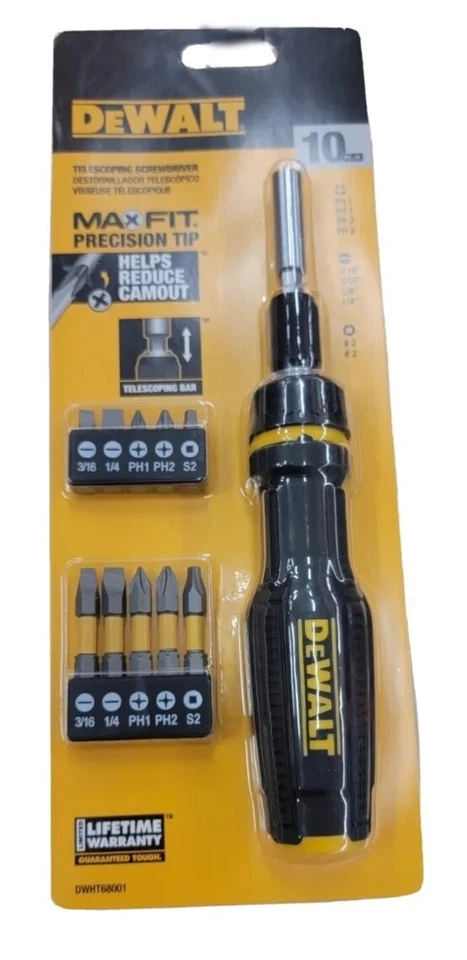 Dewalt Telescoping screwdriver fit precision tips10pc - Image 2 of 3