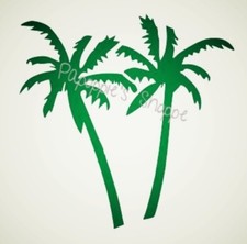 Tropical Palm Trees Stencil 10" Lake Cabin Margaritaville Sunset Summer Beach
