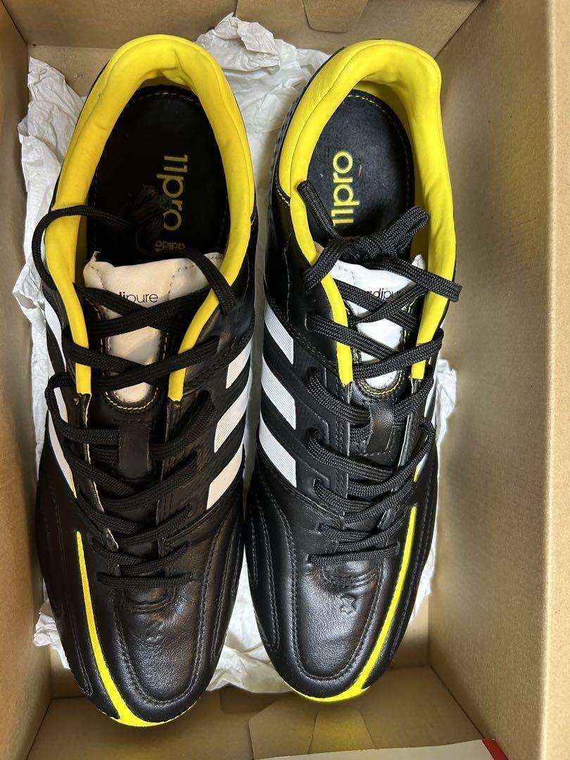 Adidas adiPure 11 Pro TRX HG Black Yellow US 9.5 Soccer Adidas adiPure 11 Pro TRX HG Black Yellow US 9.5 Soccer