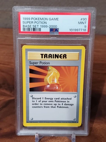1999 Pokemon Base Set Super Potion 1999-2000 UK 4th Print #90 PSA 9