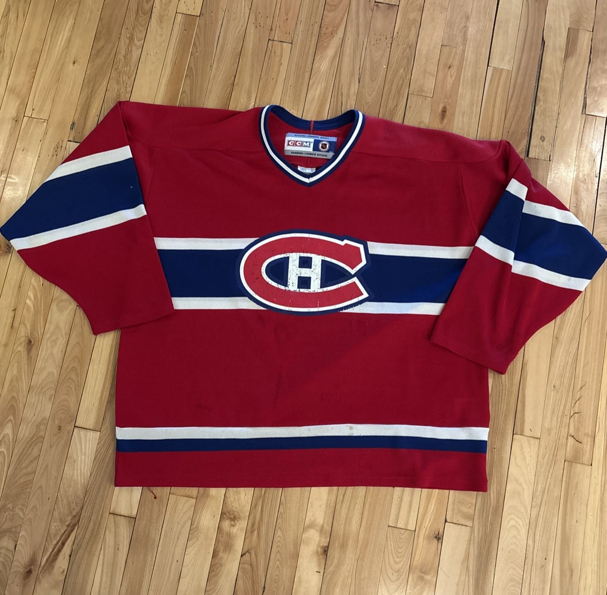 Maillot Hockey CCM Montréal Canadiens Vintage - Homme Taille XL - Rouge