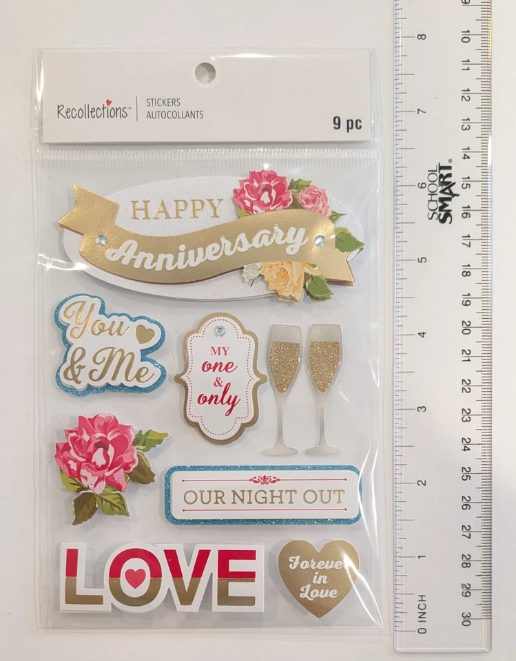 Happy Anniversary Scrapbooking Stickers by Recollections  - Image 2 of 2