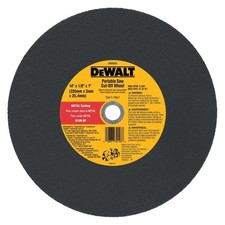 DW8020 Metal Port Saw Cut-Off Wheel, 14-Inch X 1/8-Inch X 1-Inch