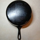 VTG Wagner Ware Sidney -0- 1088U #8 Cast Iron Deep Skillet/Fryer/Chicken Pan