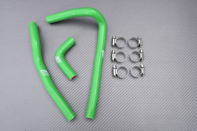 Durite radiateur vert en silicone renforcé pour moto KAWASAKI KX 65